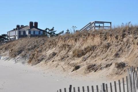 Molly Zweig constructed a revetment in front of her property at 11 West End Road in 2013, with a permit from the state, despite objections from the East Hampton Town Trustees.