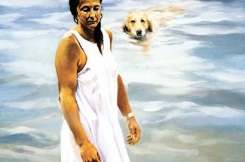 Eric Fischl’s “Summer Dog Days,” from 1995, is on view at Guild Hall.