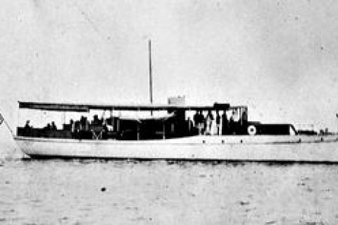 Commodore Woodin’s 80-foot fishing and cruising boat as of 1925.